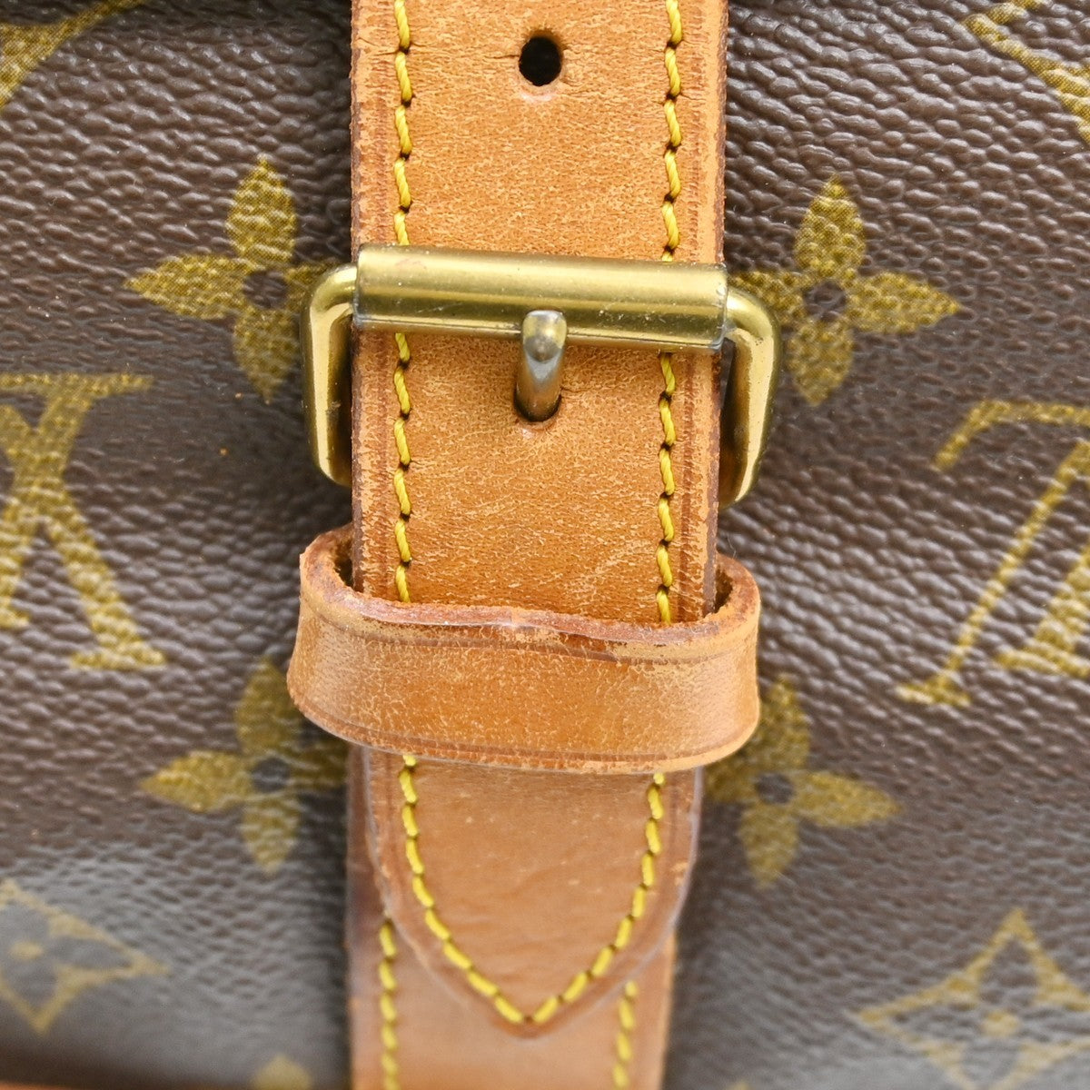 Louis Vuitton Saumur Monogram Canvas Brown Canvas Shoulder Bag Bag (Pre-Owned)