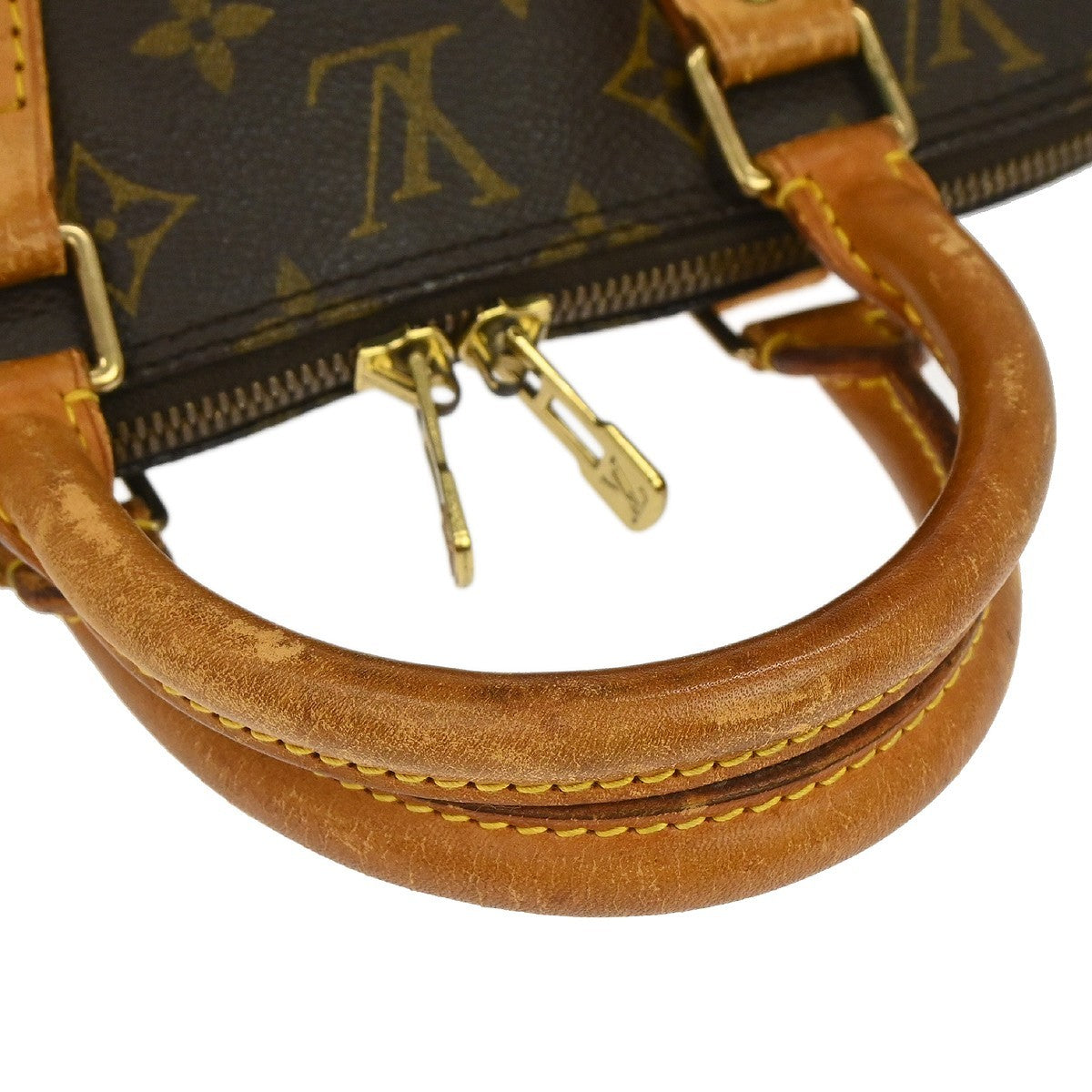 Louis Vuitton Alma Monogram Brown Canvas Handbag (Pre-Owned)
