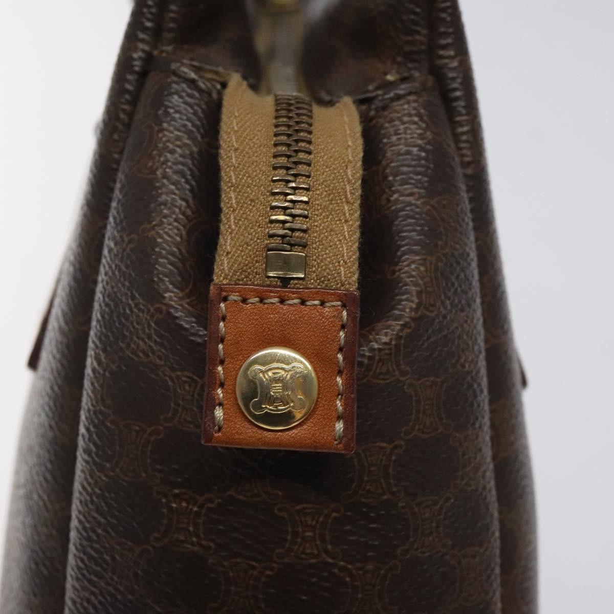 Celine Macadam Canvas Brown Canvas Tote Bag Bag (Pre-Owned)