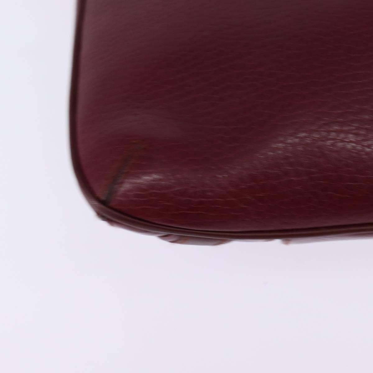 Cartier Must De Cartier Leather Burgundy Leather Bag (Pre-Owned)