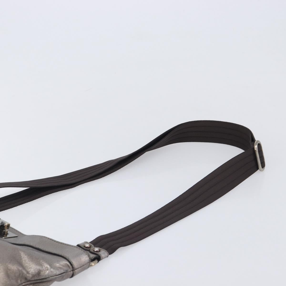 Salvatore Ferragamo Gancini Leather Gold Leather Crossbody Bag Bag (Pre-Owned)
