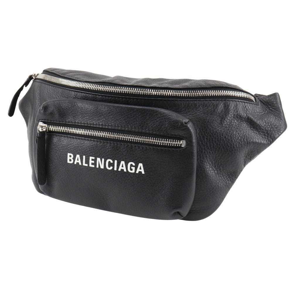 Balenciaga Everyday Waist Leather Black Leather Handbag (Pre-Owned)