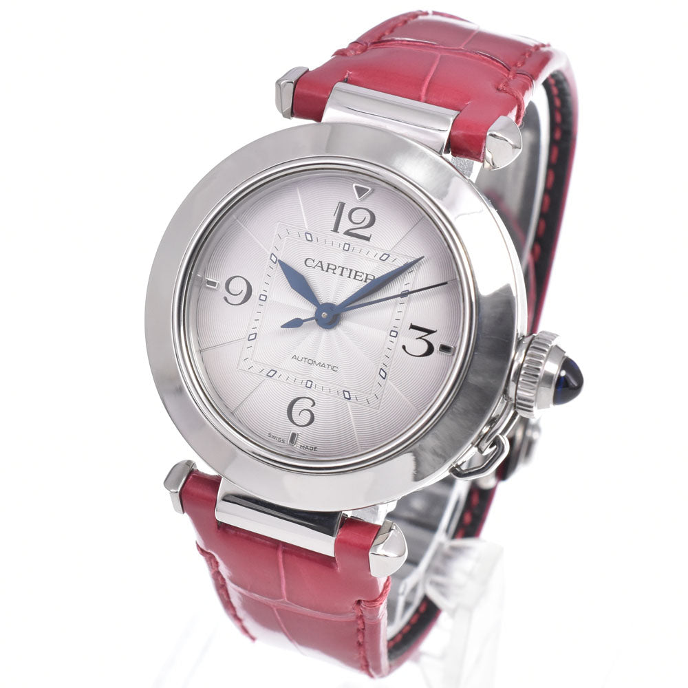 Cartier Pasha De Cartier Automatic Stainless Steel And Alligator Watch (Pre-Owned)