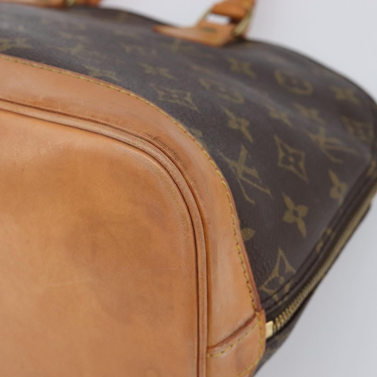 Louis Vuitton Alma Monogram Canvas Brown Canvas Handbag (Pre-Owned)