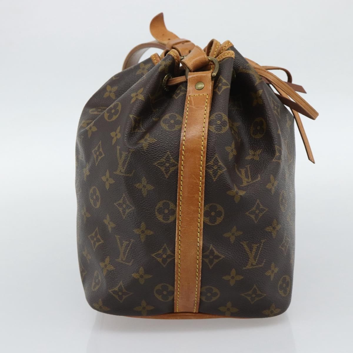Louis Vuitton Petit Noe Monogram Canvas Brown Canvas Shoulder Bag Bag (Pre-Owned)