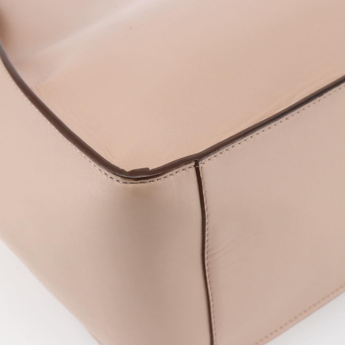 Stella Mccartney Alter Tote Perforated Faux Leather Beige Synthetic Tote Bag Bag (Pre-Owned)