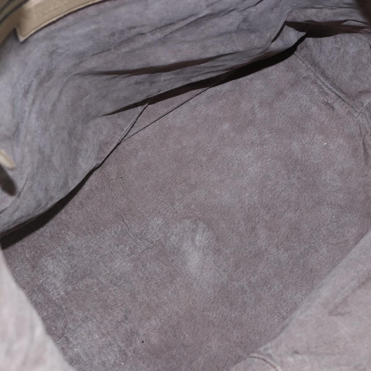 Bottega Veneta Zip Top Leather With Intrecciato Detail Beige Leather Tote Bag Bag (Pre-Owned)