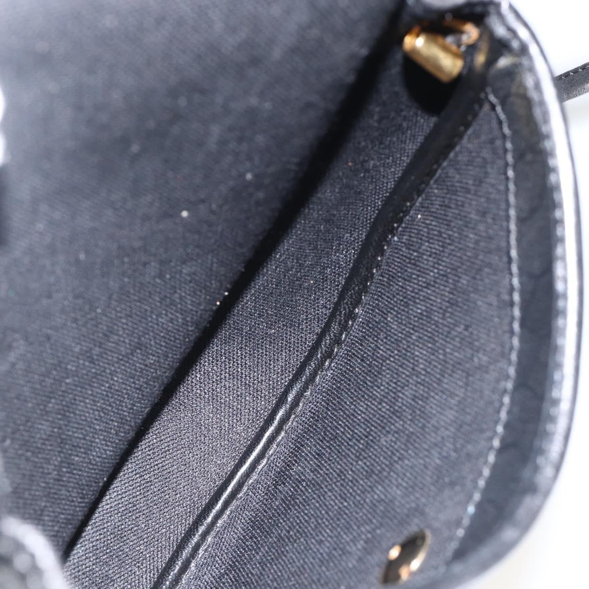 Christian Dior Vintage Honeycomb Flap Coated Canvas Black Canvas Shoulder Bag Bag (Pre-Owned)