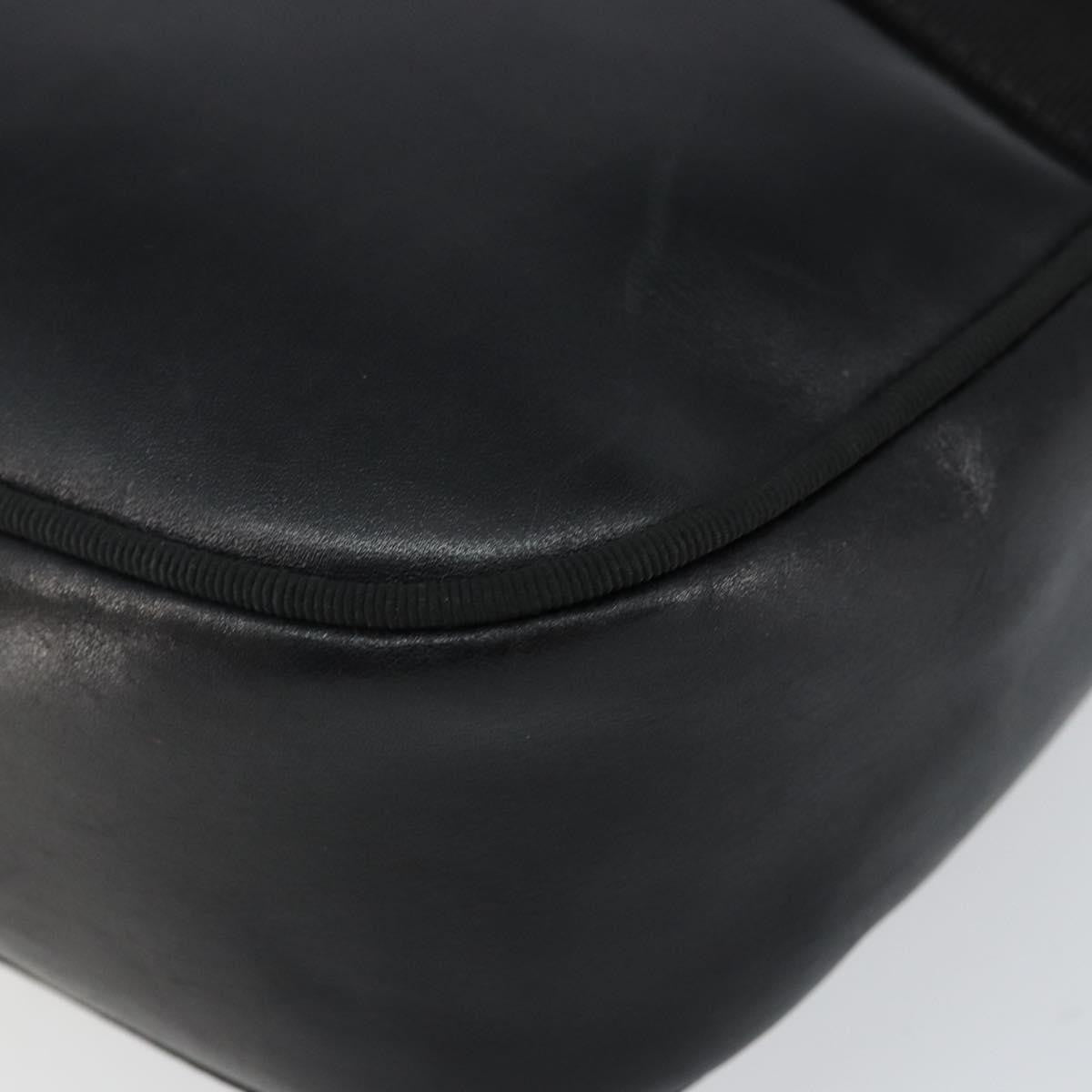 Salvatore Ferragamo Vala Leather Black Leather Shoulder Bag Bag (Pre-Owned)