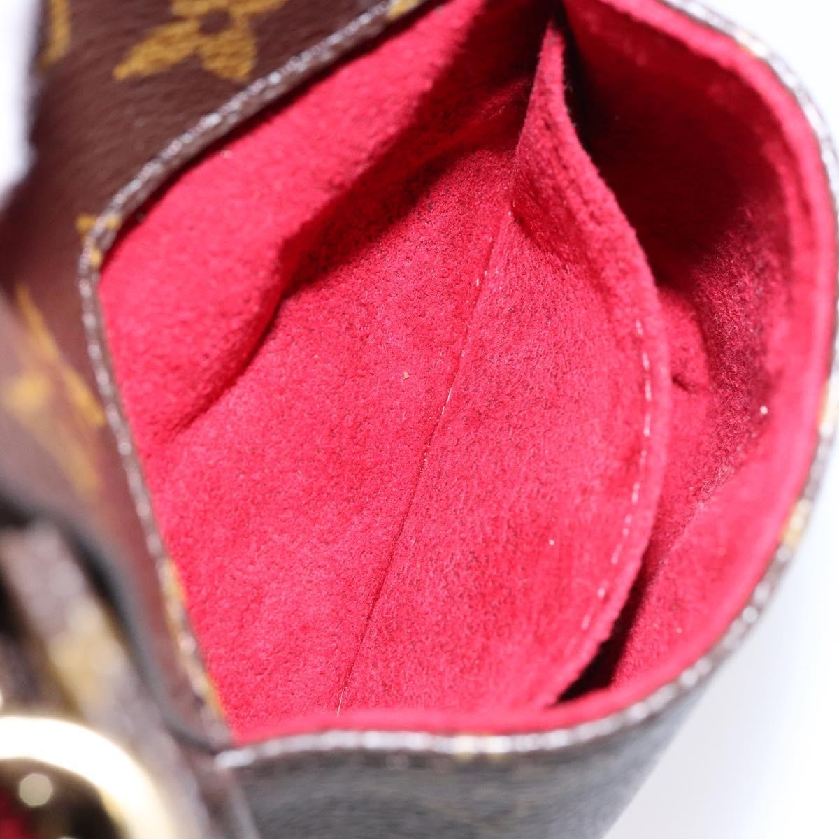 Louis Vuitton Partition Wristlet Clutch Monogram Canvas Brown Canvas Clutche & Pouche Bag (Pre-Owned)