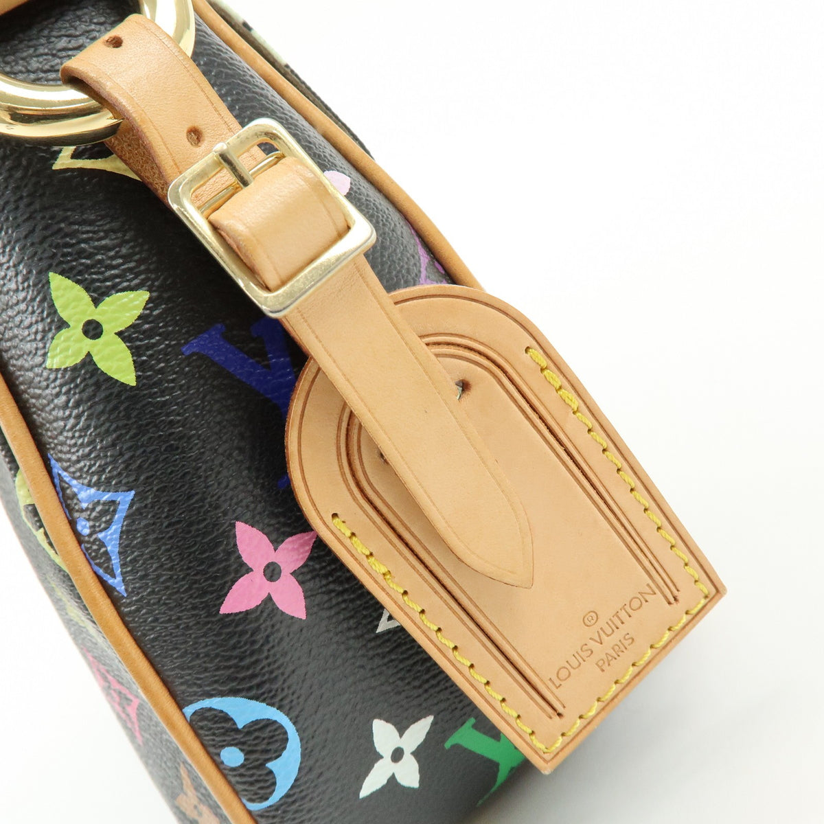 Louis Vuitton Lodge Monogram Multicolor Black Canvas Handbag (Pre-Owned)