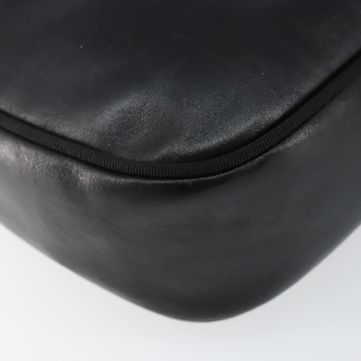 Salvatore Ferragamo Vala Leather Black Leather Shoulder Bag Bag (Pre-Owned)