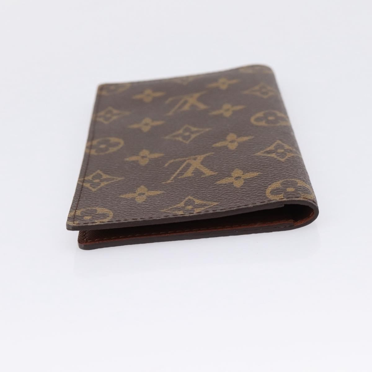 Louis Vuitton Porte Valeurs Checkbook Monogram Canvas Brown Canvas Wallets Accessory (Pre-Owned)