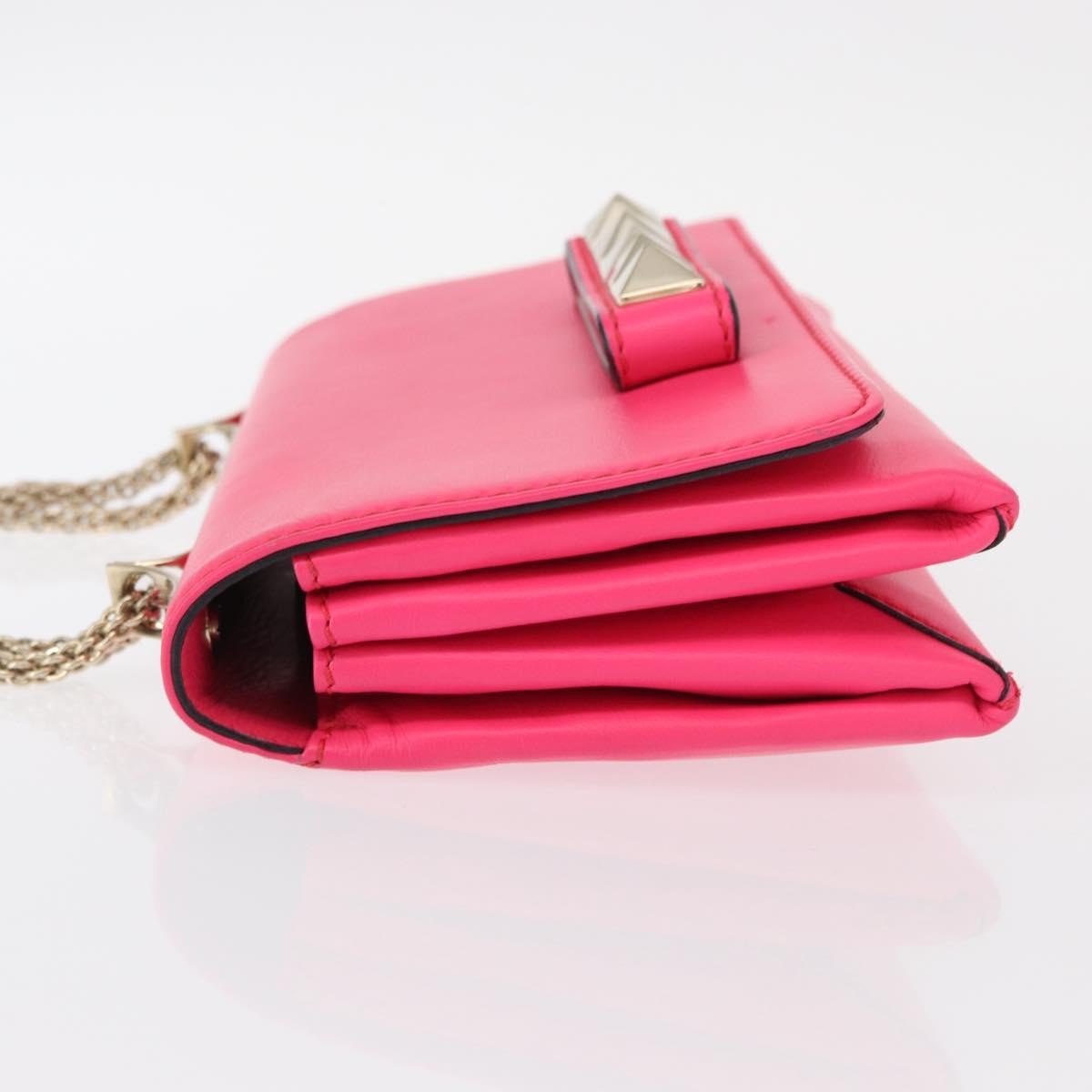 Valentino Garavani Va Va Voom Clutch Leather Pink Leather Shoulder Bag Bag (Pre-Owned)