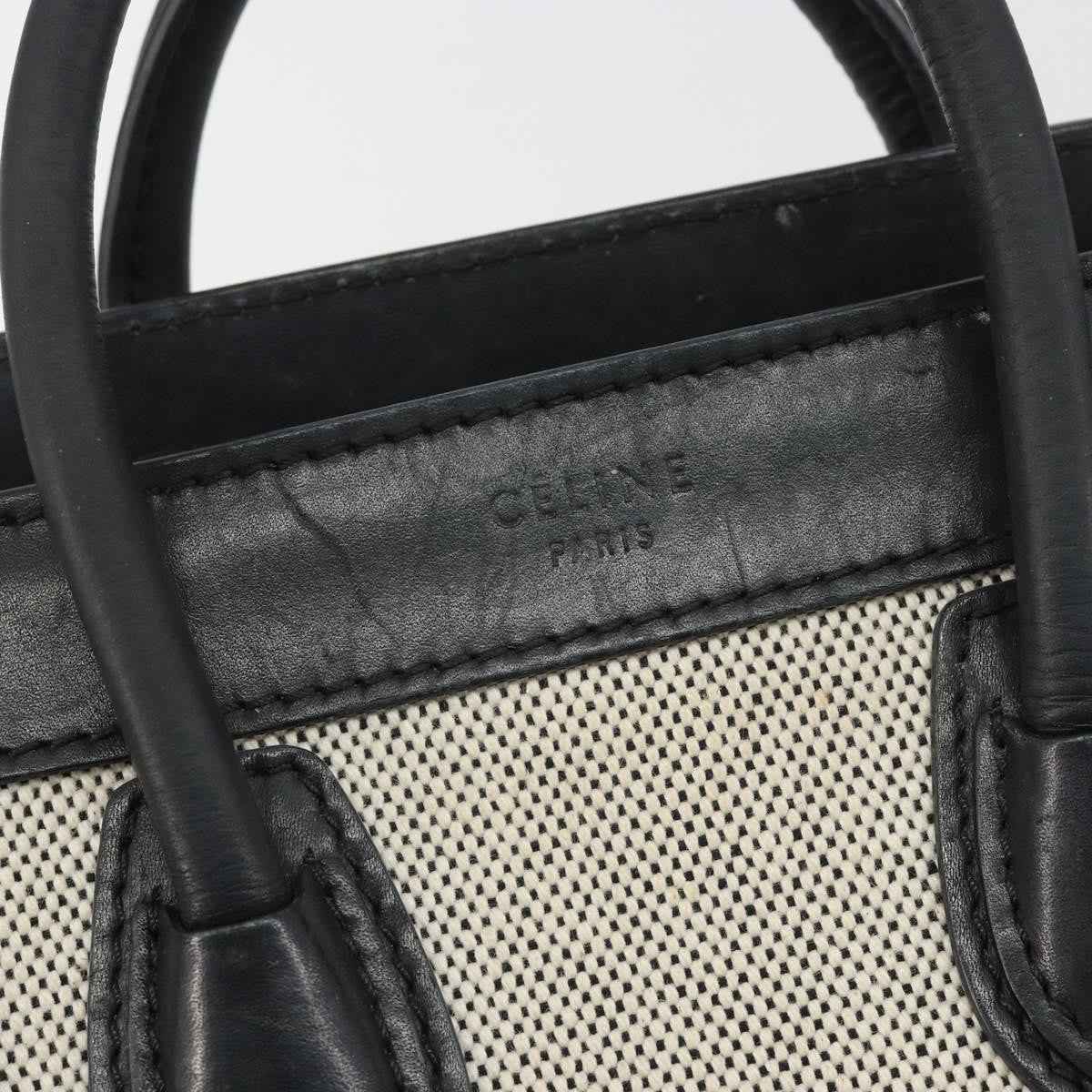 Celine Luggage Canvas And Leather Gray Canvas Tote Bag Bag (Pre-Owned)