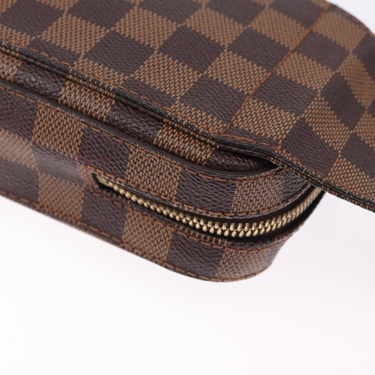Louis Vuitton Geronimos Damier Brown Canvas Clutche & Pouche Bag (Pre-Owned)