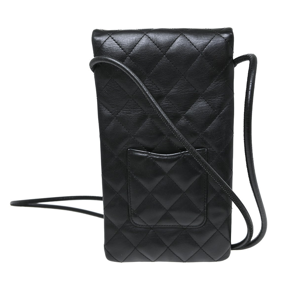 Chanel Cambon Flap Calfskin Black Leather Shoulder Bag Bag (Pre-Owned)