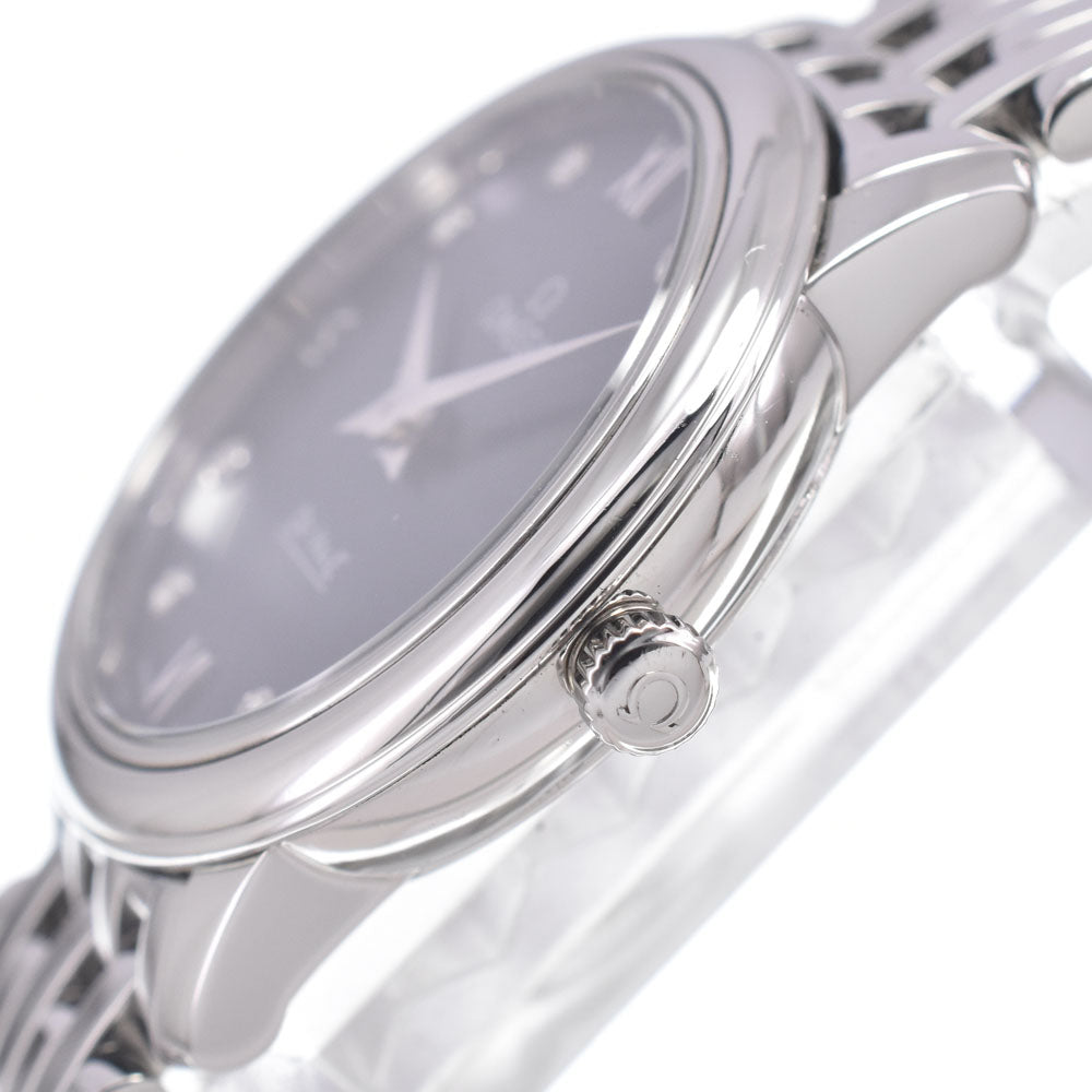Omega De Ville Prestige Quartz Stainless Steel With Diamond Watch (Pre-Owned)