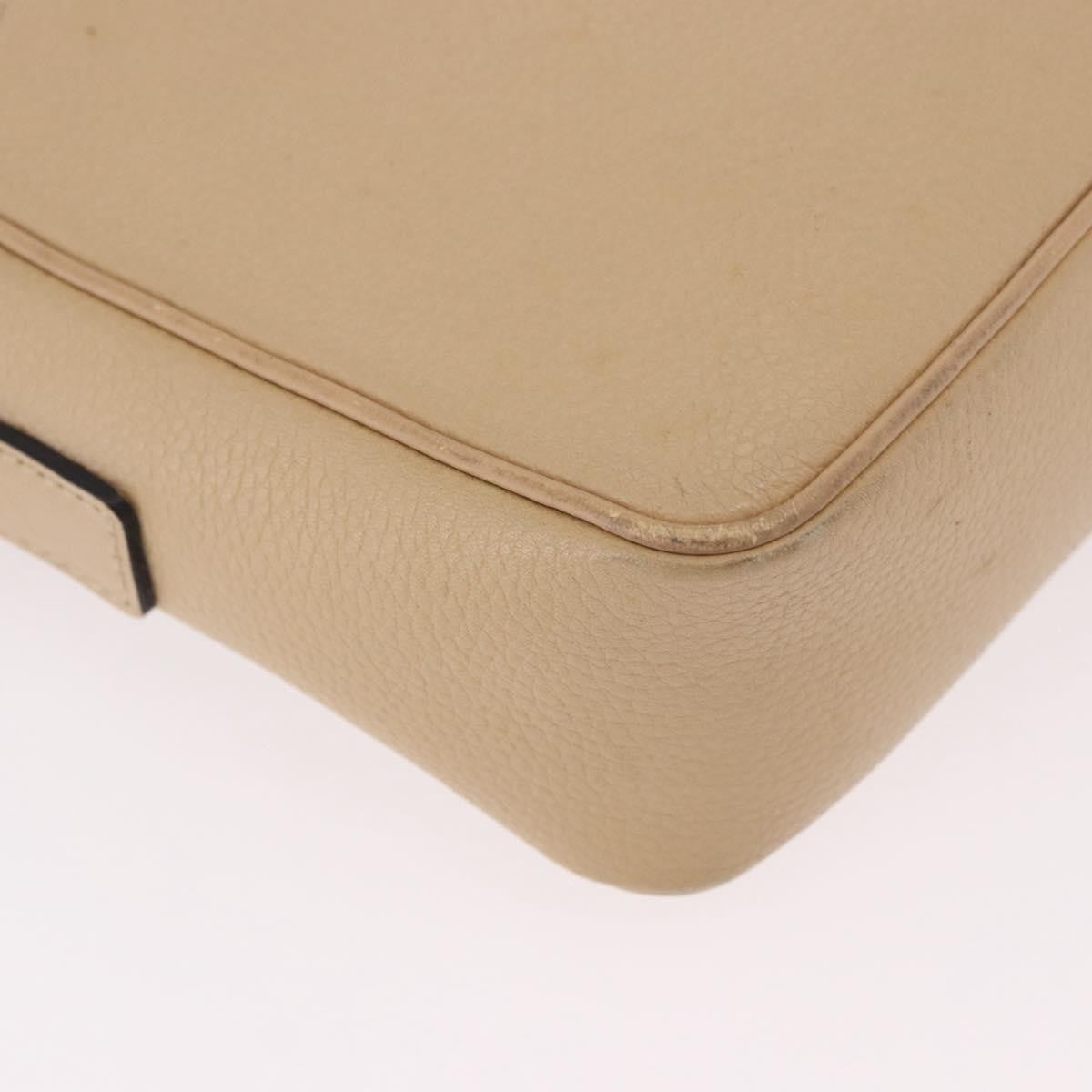 Celine Vintage Leather Beige Leather Shoulder Bag Bag (Pre-Owned)