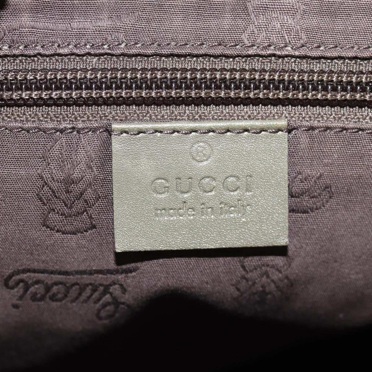 Gucci Zip Top Messenger Gg Imprime Khaki Canvas Shoulder Bag Bag (Pre-Owned)