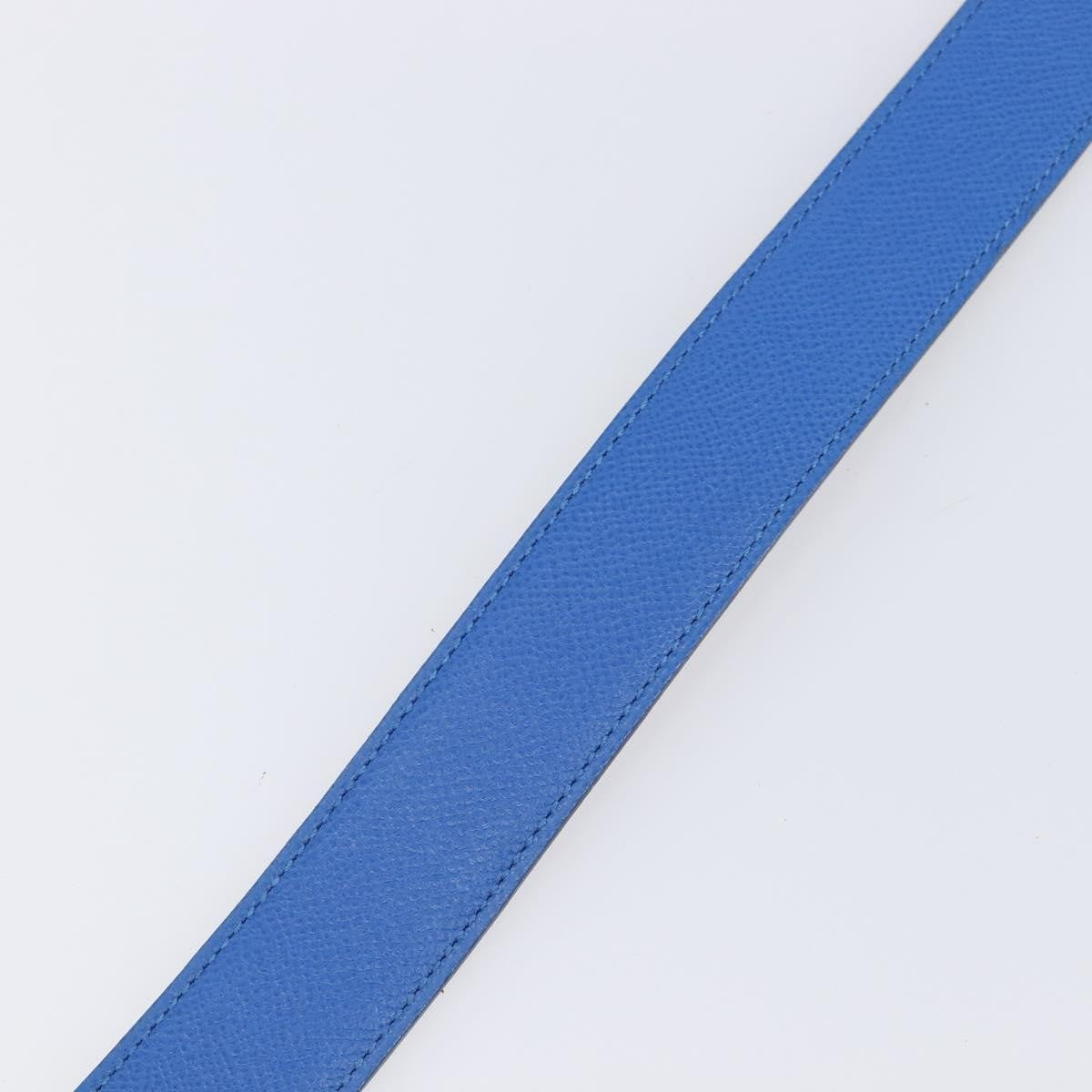 Hermes Constance Reversible Belt Leather Blue Leather Belts Accessory (Pre-Owned)