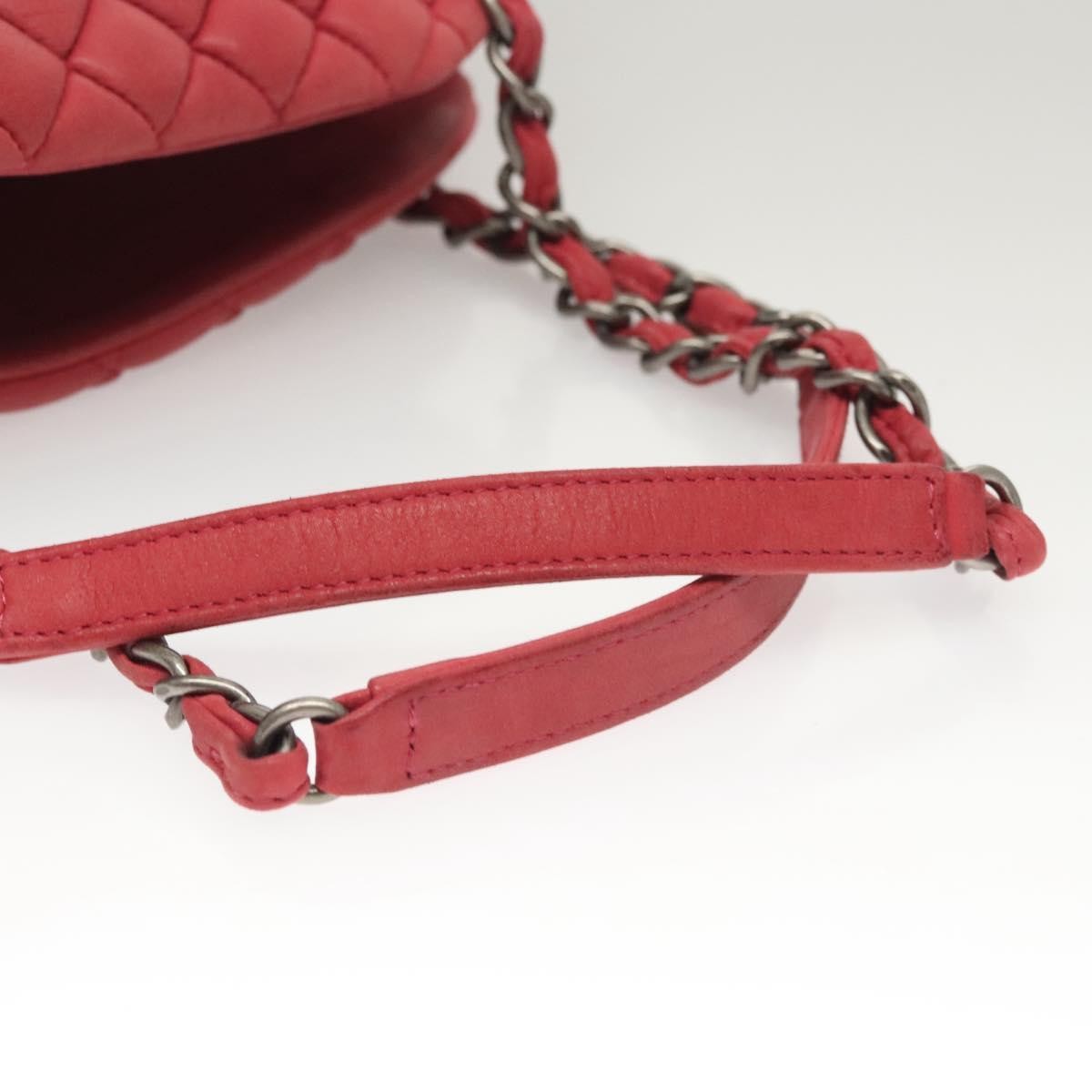Chanel Matelasse Chain Leather Pink Leather Shoulder Bag Bag (Pre-Owned)
