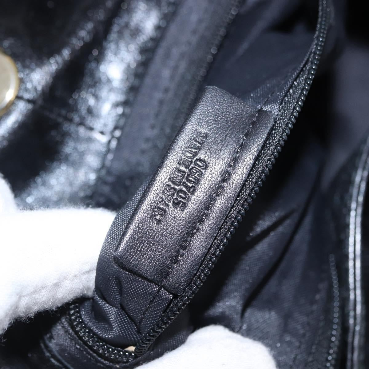 Loewe Aire Leather Black Leather Shoulder Bag Bag (Pre-Owned)