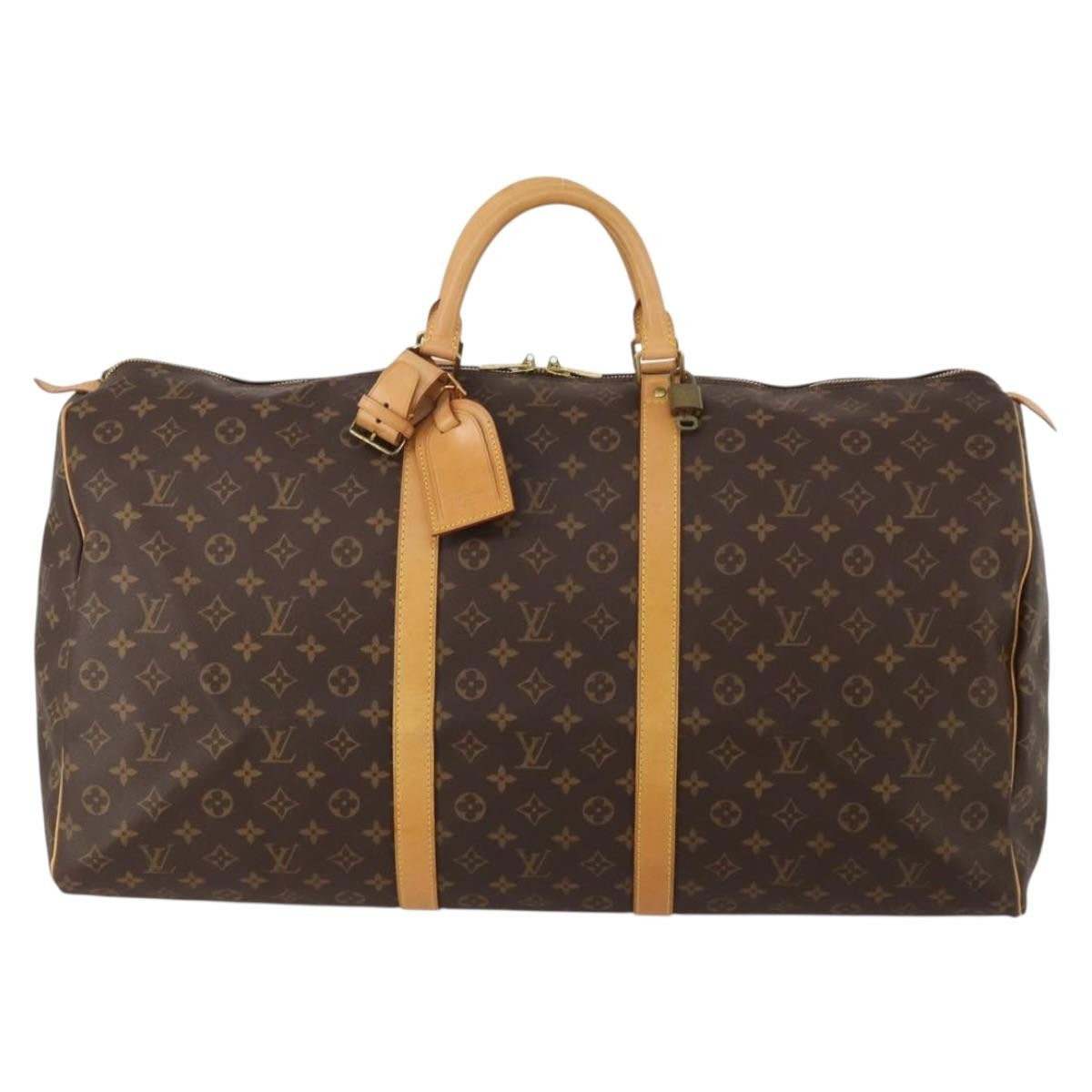 Louis Vuitton Keepall Monogram Canvas Brown Canvas Travel Bag Bag (Pre-Owned)