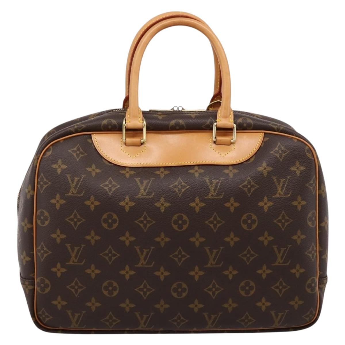 Louis Vuitton Deauville Monogram Canvas Brown Canvas Handbag (Pre-Owned)