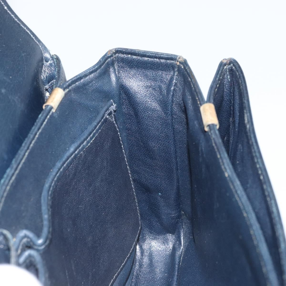 Celine Horse Carriage Leather Black Leather Shoulder Bag Bag (Pre-Owned)