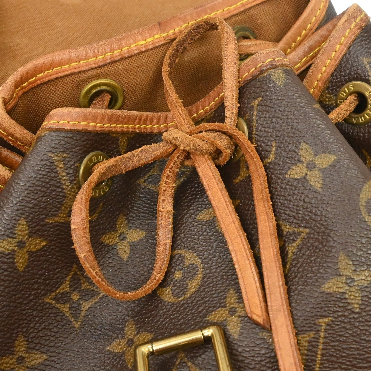 Louis Vuitton Montsouris Monogram Canvas Brown Canvas Backpack Bag (Pre-Owned)