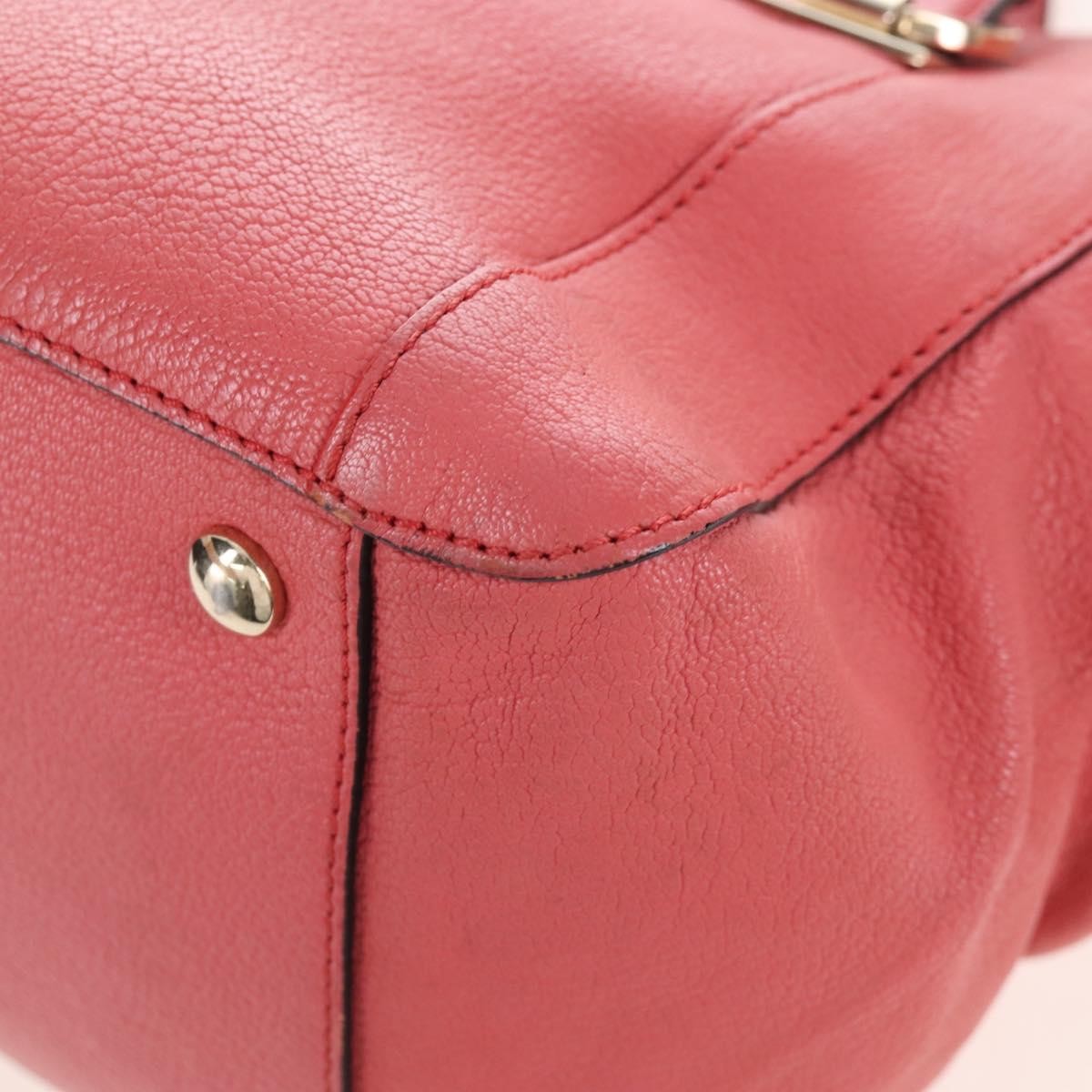 Chloe Bridget Convertible Satchel Leather Pink Leather Handbag (Pre-Owned)