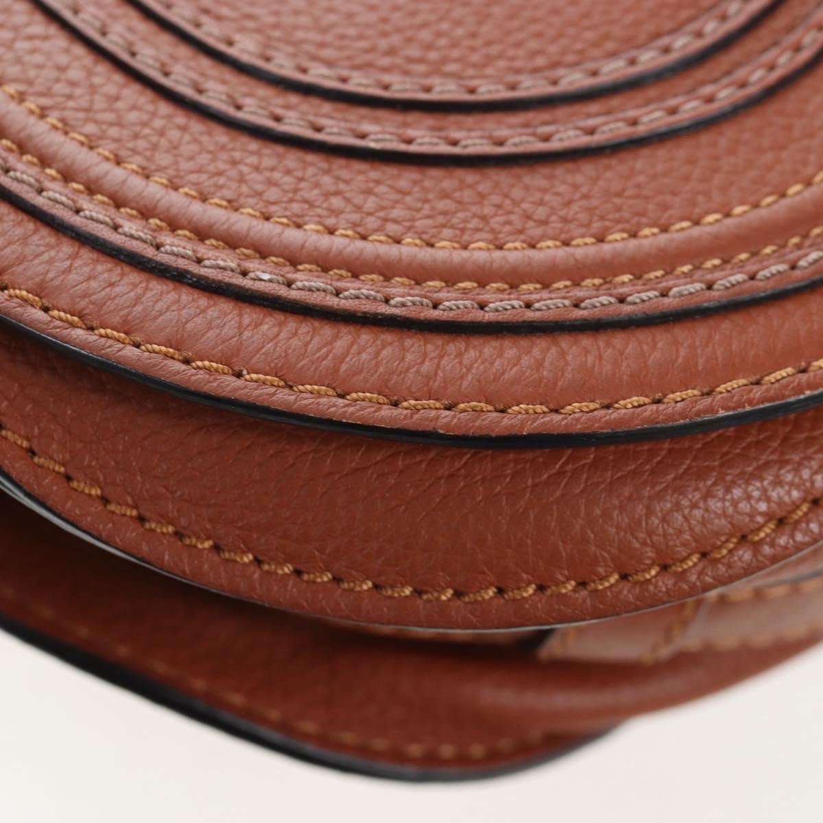 Chloe Marcie Leather Brown Leather Crossbody Bag Bag (Pre-Owned)