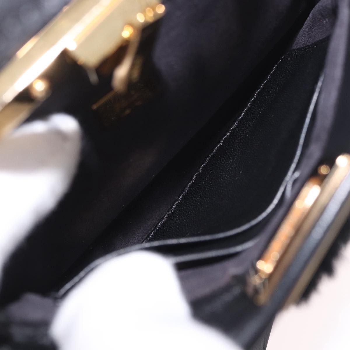 Fendi Peekaboo Fur Black Fur Handbag (Pre-Owned)