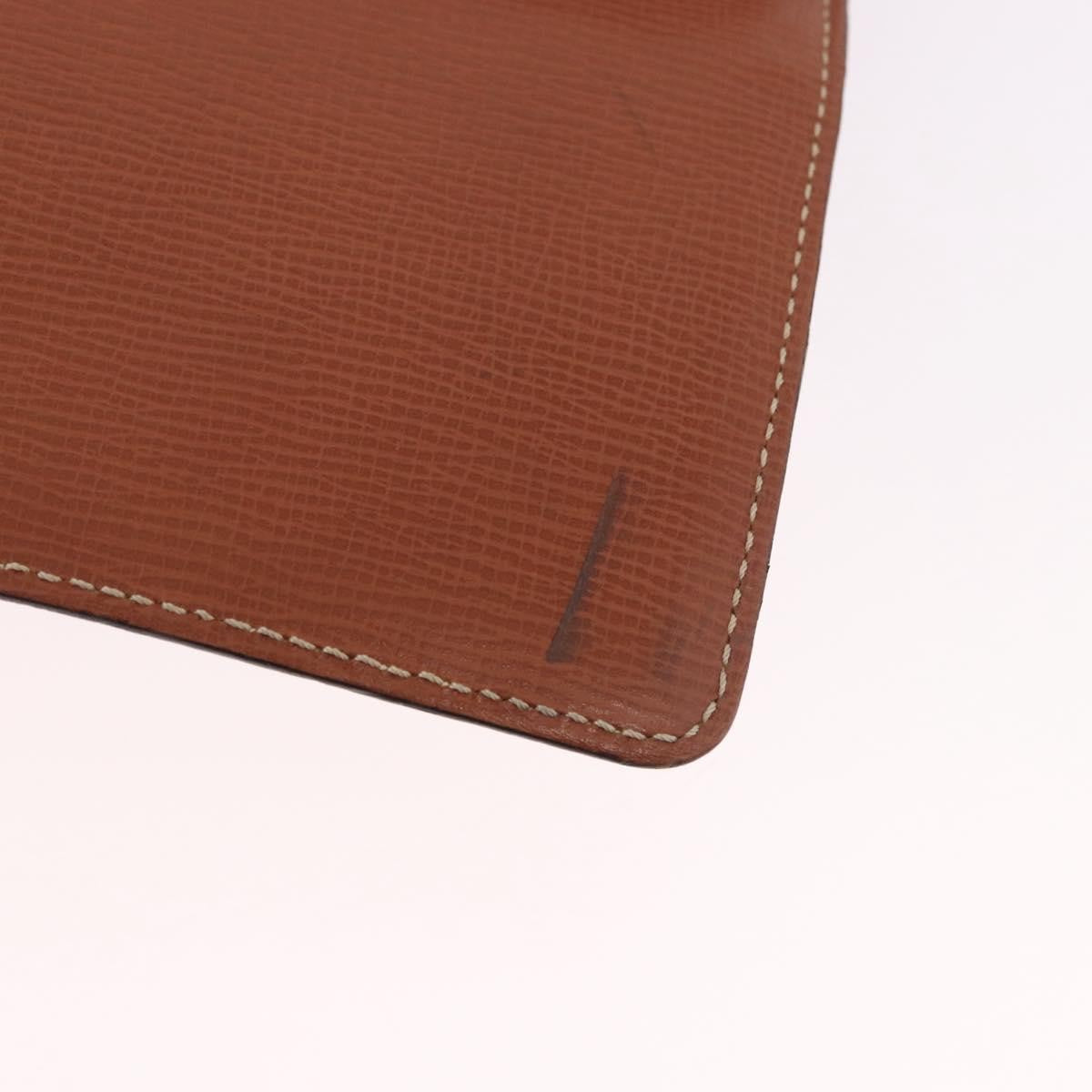 Loewe Anagram Business Leather Brown Leather Briefcase Bag (Pre-Owned)
