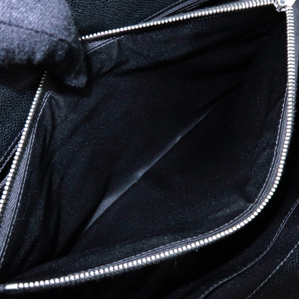 Chanel Grand Shopping Quilted Caviar Black Leather Tote Bag Bag (Pre-Owned)