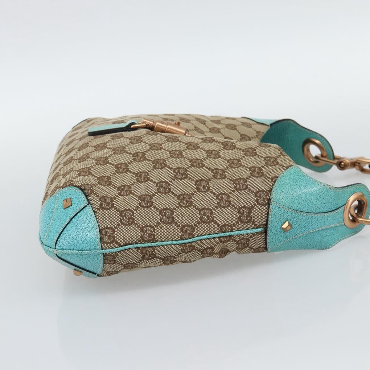 Gucci Jackie Canvas Brown Canvas Handbag (Pre-Owned)