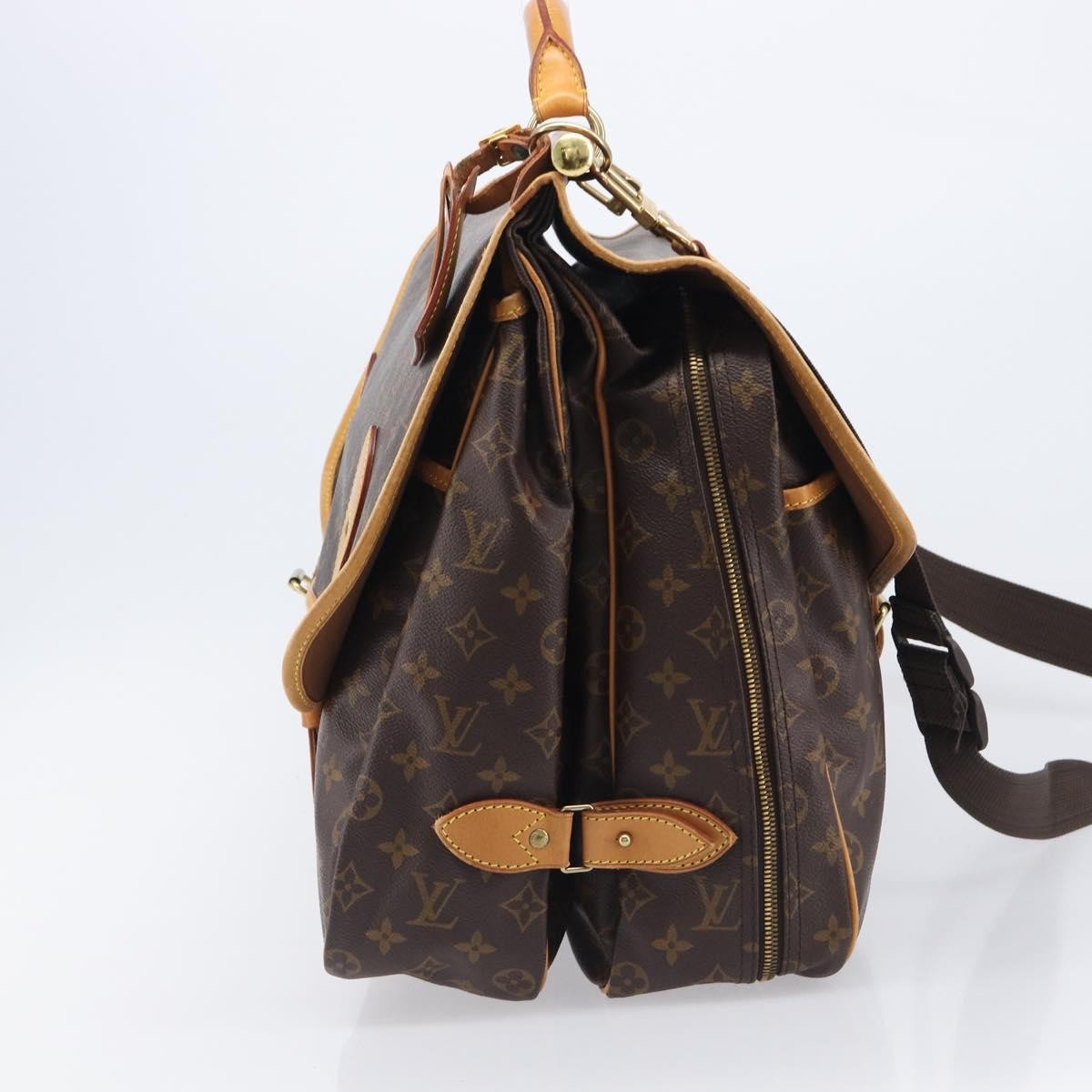 Louis Vuitton Sac Chasse Hunting Monogram Canvas Brown Canvas Handbag (Pre-Owned)