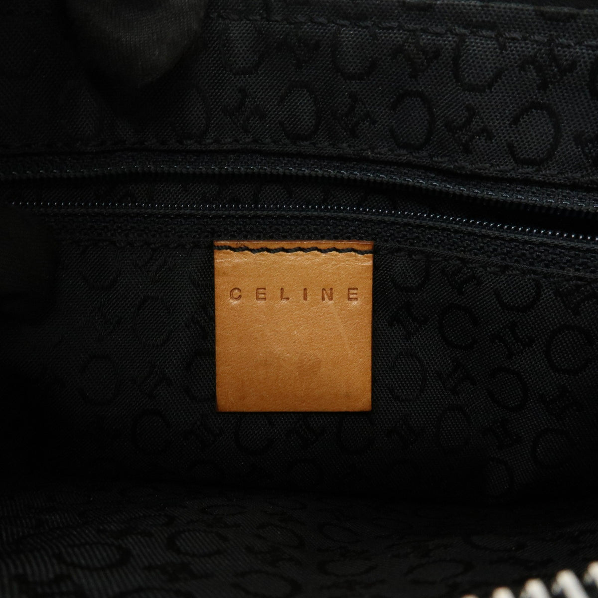 Celine C Macadam Shoulder Suede Black Suede Handbag (Pre-Owned)