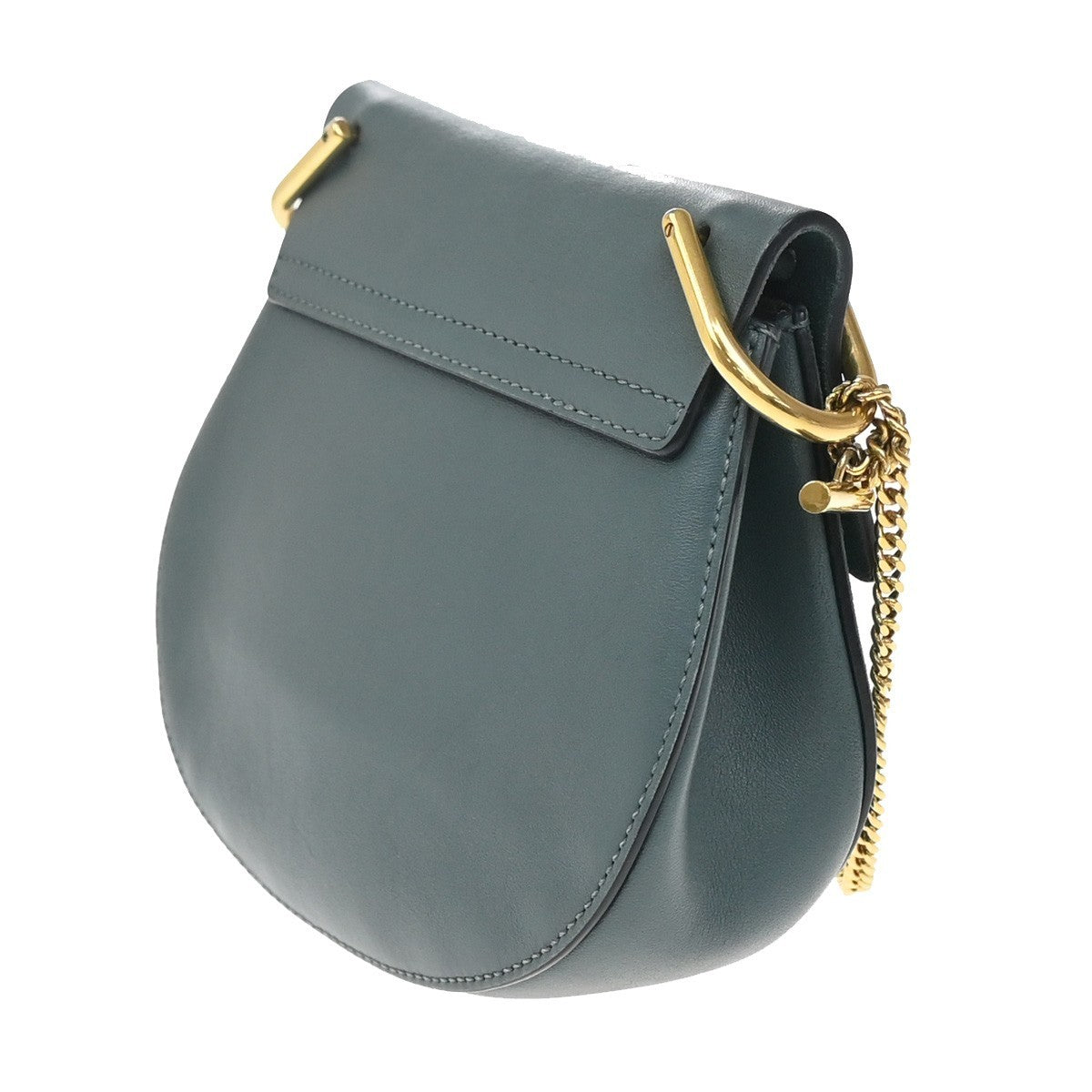 Chloe Drew Leather And Suede Blue Suede Shoulder Bag Bag (Pre-Owned)