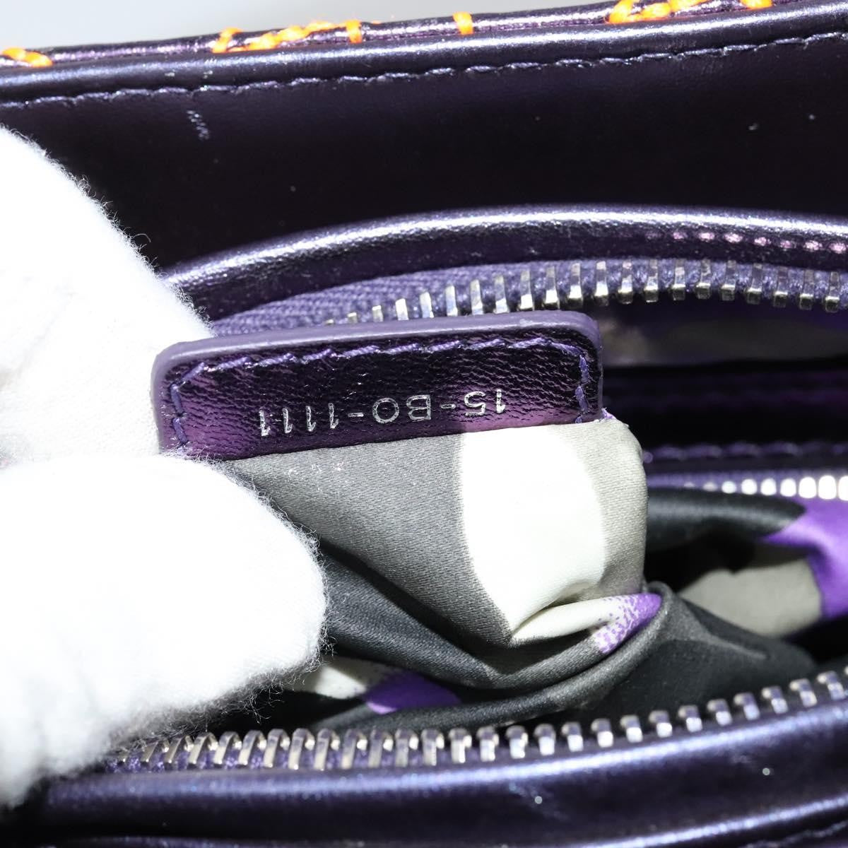 Christian Dior Lady Dior Purple Leather Handbag (Pre-Owned)