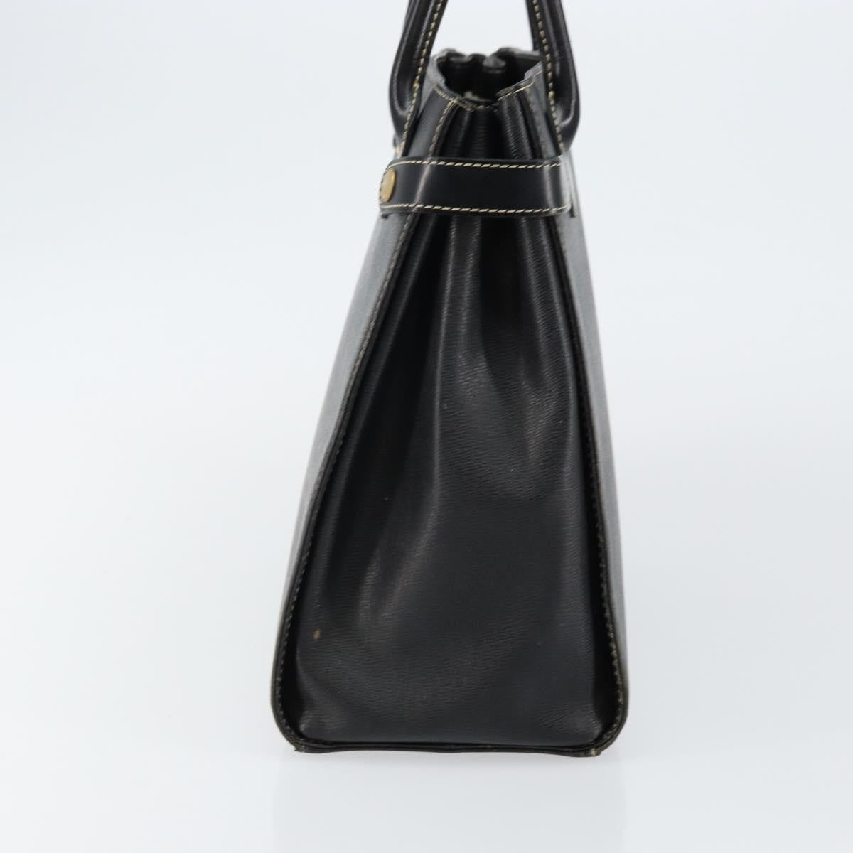 Burberry Vintage Leather Black Leather Handbag (Pre-Owned)