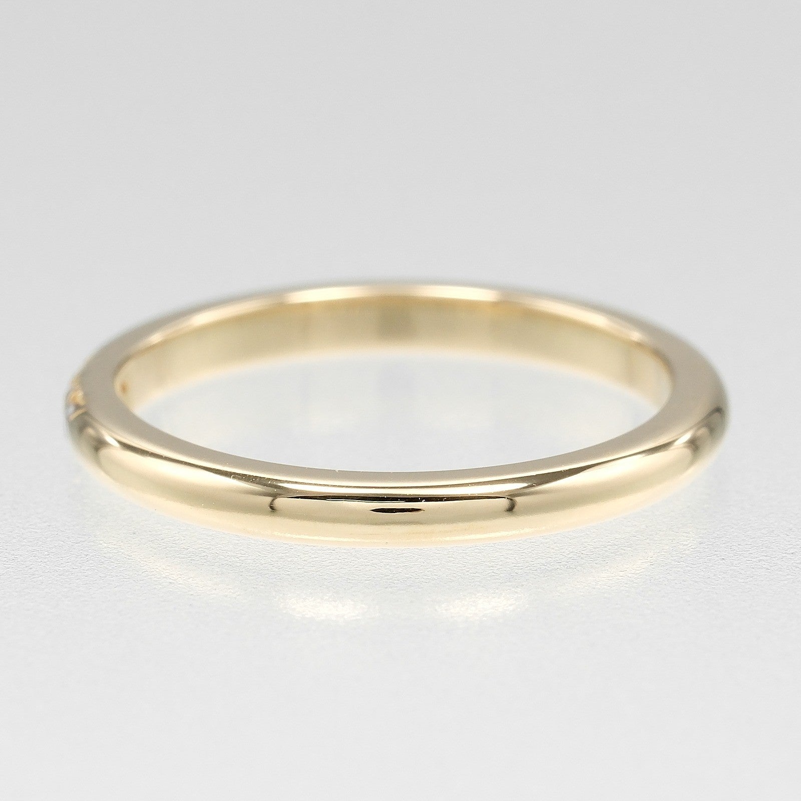 Tiffany & Co. Forever Band 18K Yellow Gold With Diamond Gold Yellow_Gold Ring Jewelry (Pre-Owned)
