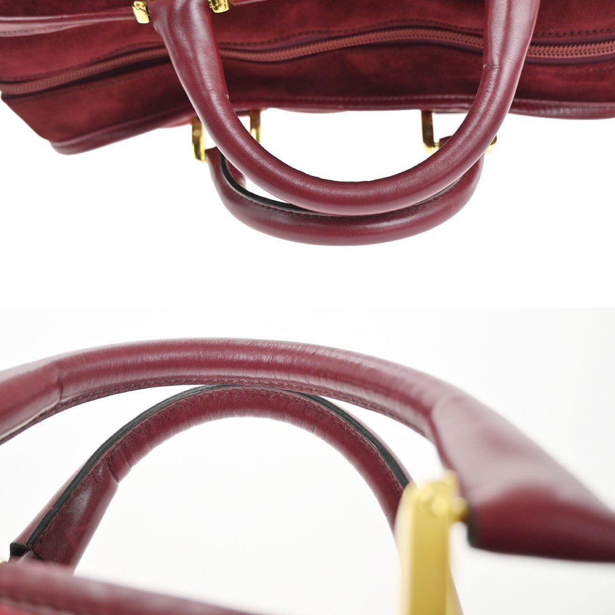 Loewe Amazona Suede Red Suede Handbag (Pre-Owned)