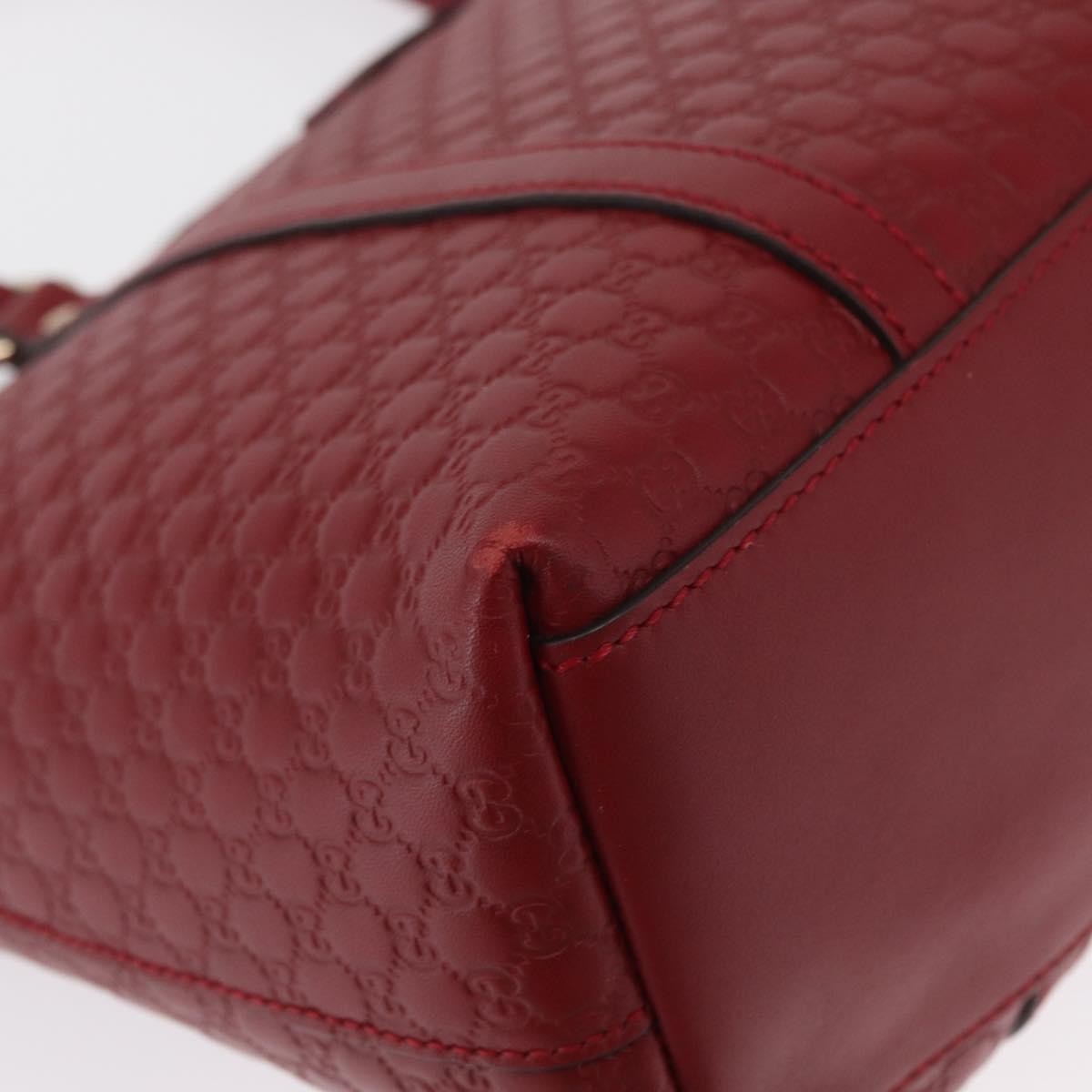 Gucci Margaux Microguccissima Leather Red Leather Tote Bag Bag (Pre-Owned)