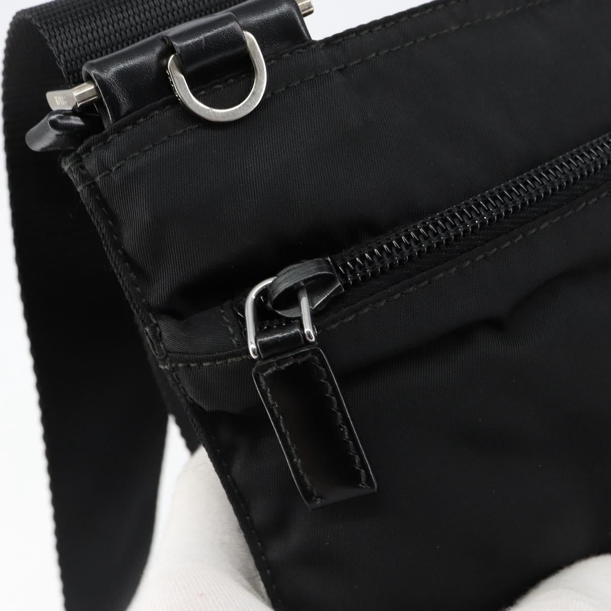 Prada Front Pocket Messenger Tessuto Black Nylon Shoulder Bag Bag (Pre-Owned)