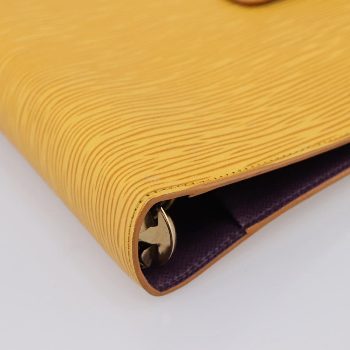 Louis Vuitton Agenda Cover Epi Leather Yellow Leather Wallets Accessory (Pre-Owned)