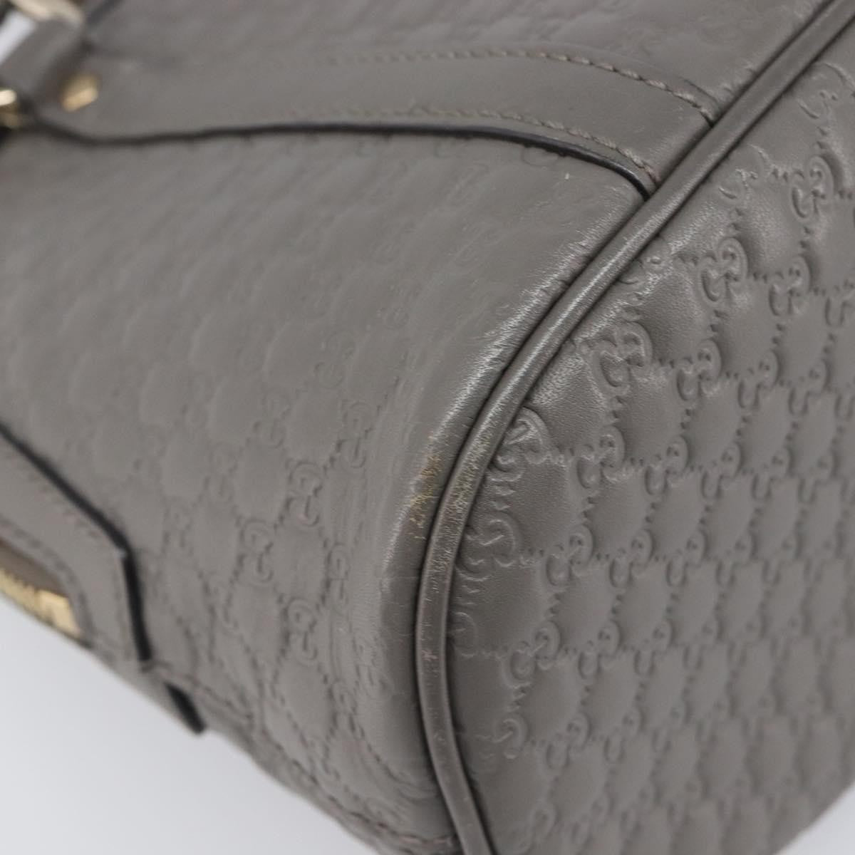 Gucci Convertible Dome Satchel Microguccissima Leather Gray Leather Handbag (Pre-Owned)