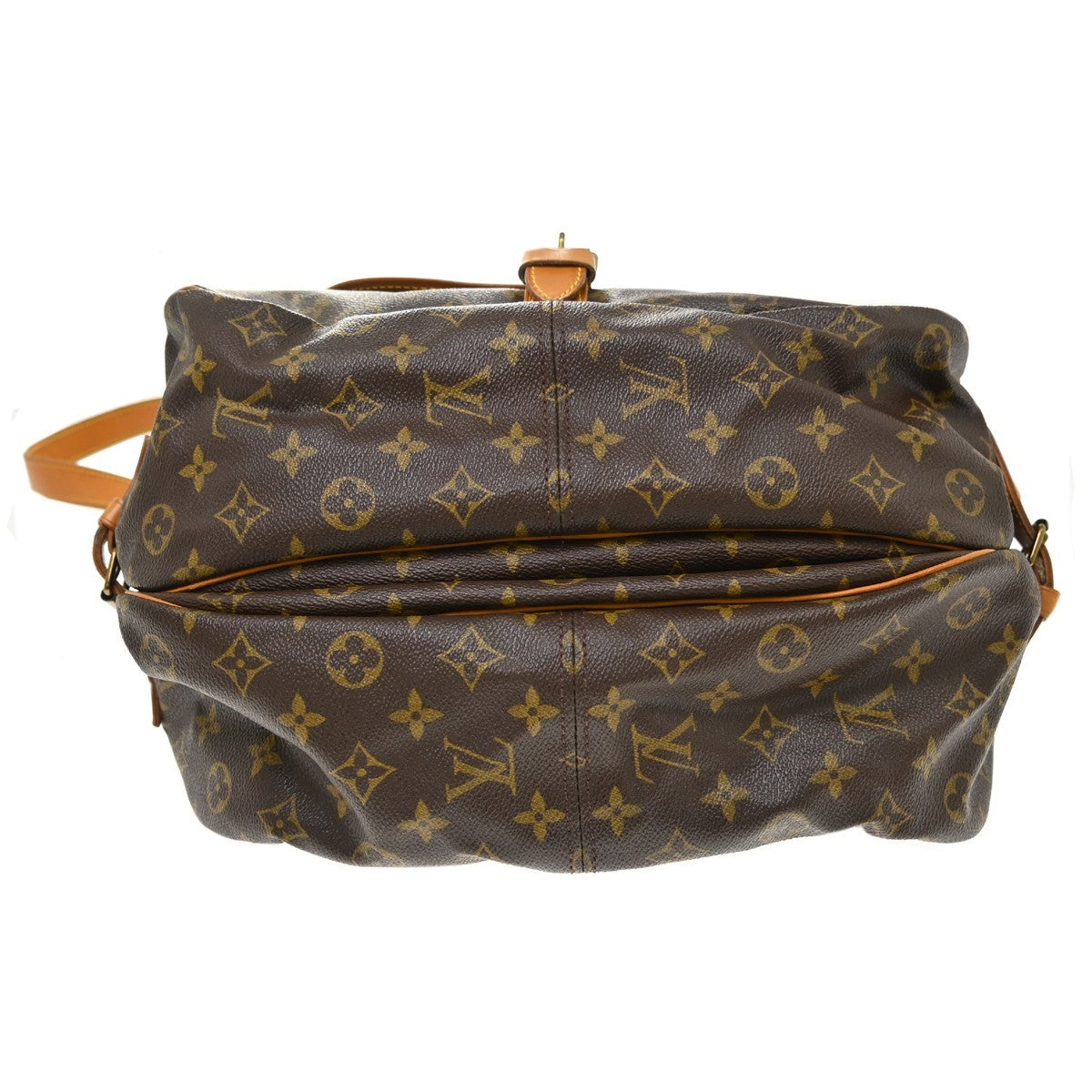 Louis Vuitton Saumur Monogram Brown Canvas Shoulder Bag Bag (Pre-Owned)