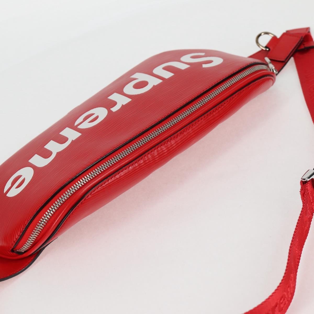 Louis Vuitton Louis Vuitton X Supreme Waist Epi Leather Red Leather Clutche & Pouche Bag (Pre-Owned)